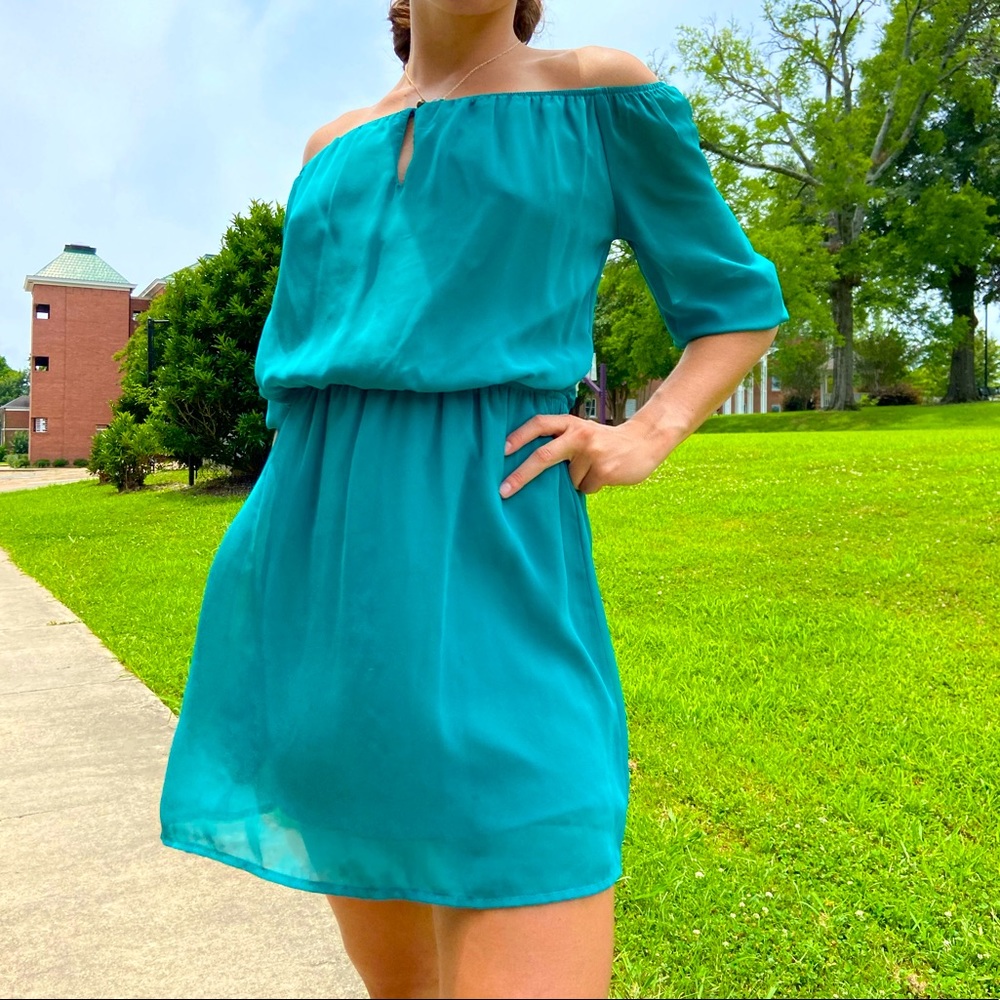 Teal Tea Party Dress